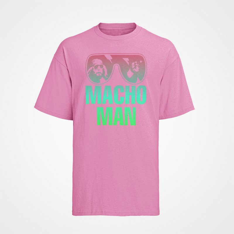 Load image into Gallery viewer, Macho Man Randy Savage Mens Pink T-shirt by EWS | Extreme Wrestling Shirts
