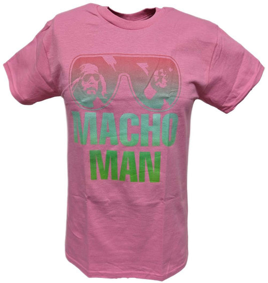 Macho Man Randy Savage Mens Pink T-shirt by EWS | Extreme Wrestling Shirts