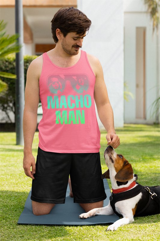 Macho Man Randy Savage Mens Pink Tank Top T-shirt Sports Mem, Cards & Fan Shop > Fan Apparel & Souvenirs > Wrestling by EWS | Extreme Wrestling Shirts