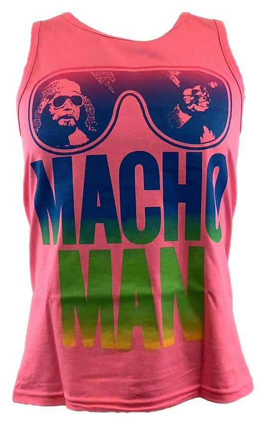 Macho Man Randy Savage Mens Pink Tank Top T-shirt Sports Mem, Cards & Fan Shop > Fan Apparel & Souvenirs > Wrestling by Hybrid Tees | Extreme Wrestling Shirts