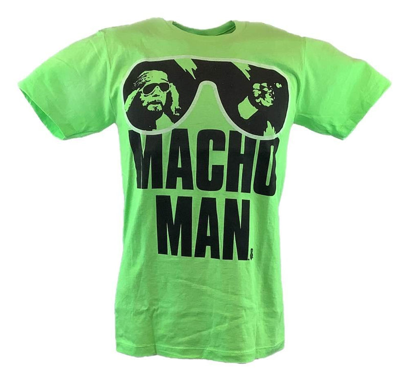 Macho Man Randy Savage Neon Green Mens T-shirt Extreme Wrestling Shirts Macho Man Randy Savage Neon Green Mens T-shirt Extreme Wrestling Shirts