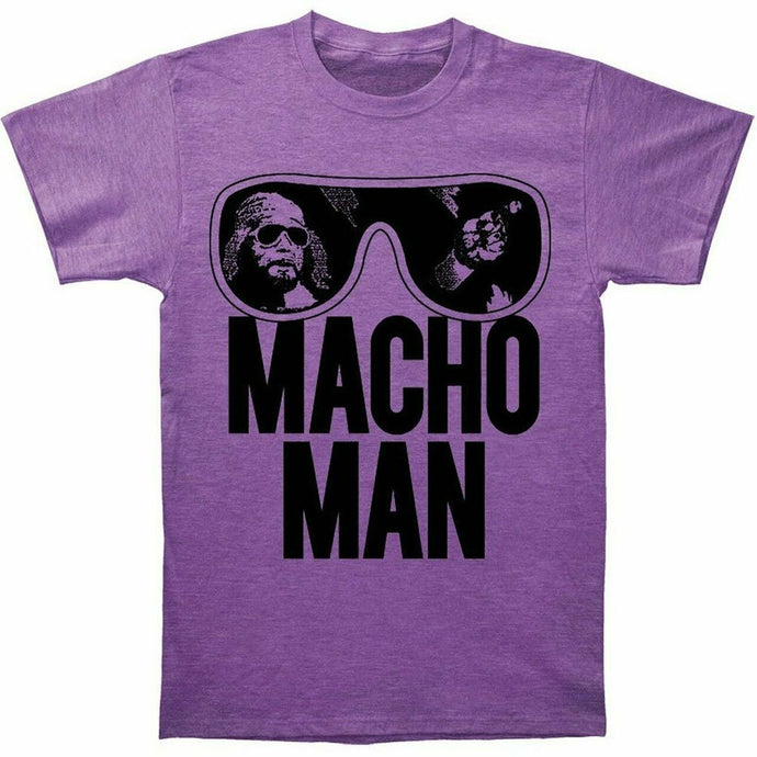 Macho Man Randy Savage Old School Purple T-shirt Sports Mem, Cards & Fan Shop > Fan Apparel & Souvenirs > Wrestling by EWS | Extreme Wrestling Shirts