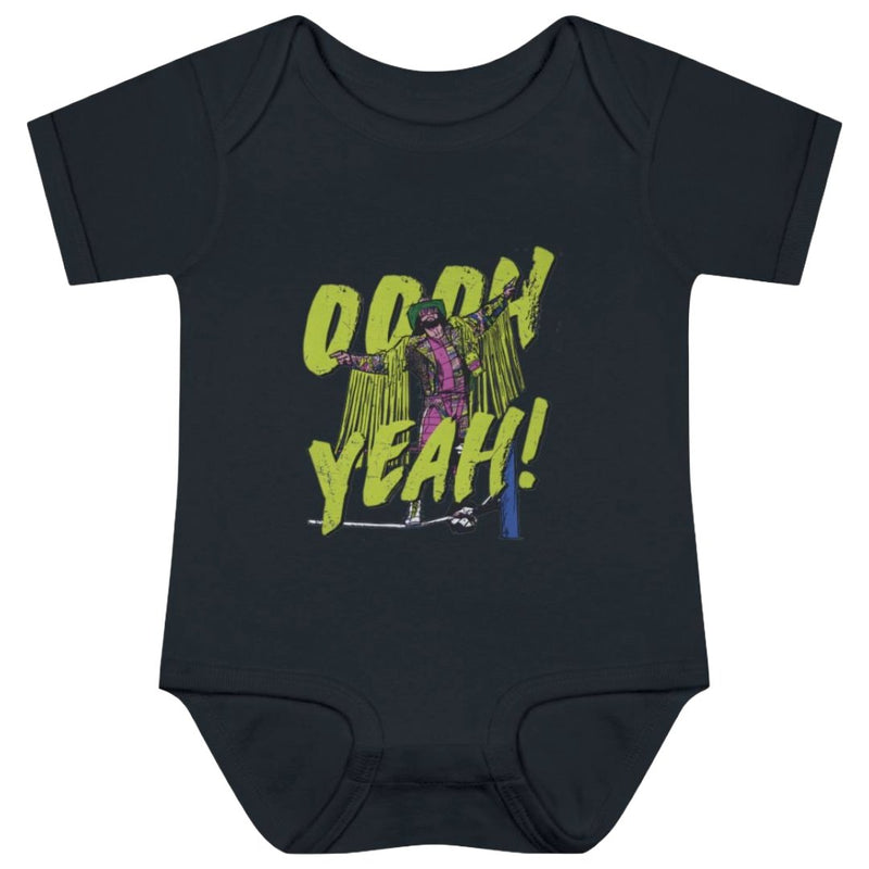 Load image into Gallery viewer, Macho Man Randy Savage Oooh Yeah Black Baby Bodysuit by EWS | Extreme Wrestling Shirts
