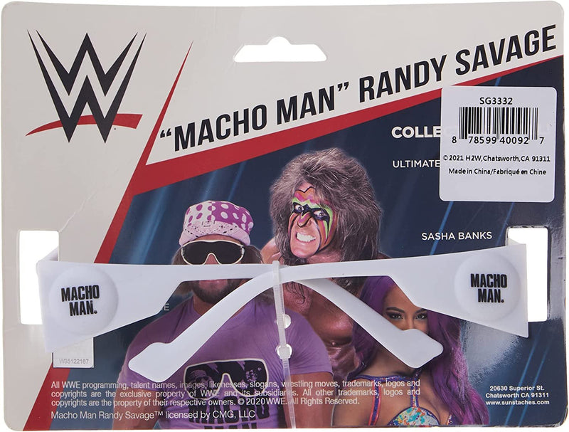 Load image into Gallery viewer, Macho Man Randy Savage Shark Tooth Sunglasses New Standard Apparel by Sun-Staches | Extreme Wrestling Shirts
