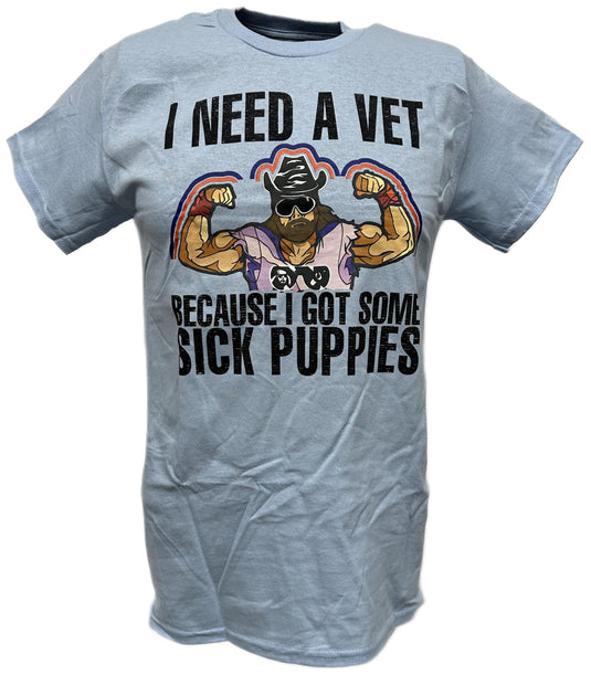 Macho Man Randy Savage Sick Puppies Heather Blue T-shirt Sports Mem, Cards & Fan Shop > Fan Apparel & Souvenirs > Wrestling by EWS | Extreme Wrestling Shirts