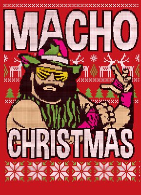 Load image into Gallery viewer, Macho Man Randy Savage Ugly Christmas Mens Sweater Sweatshirt by WWE | Extreme Wrestling Shirts
