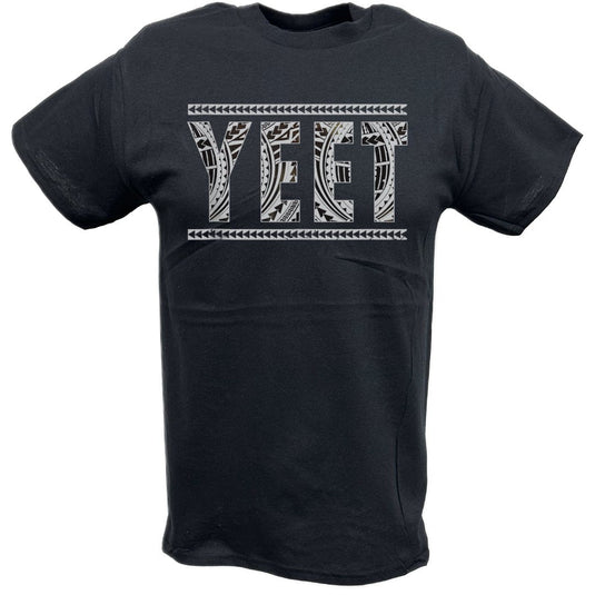 Main Event Jey Uso YEET Black T-shirt by EWS | Extreme Wrestling Shirts