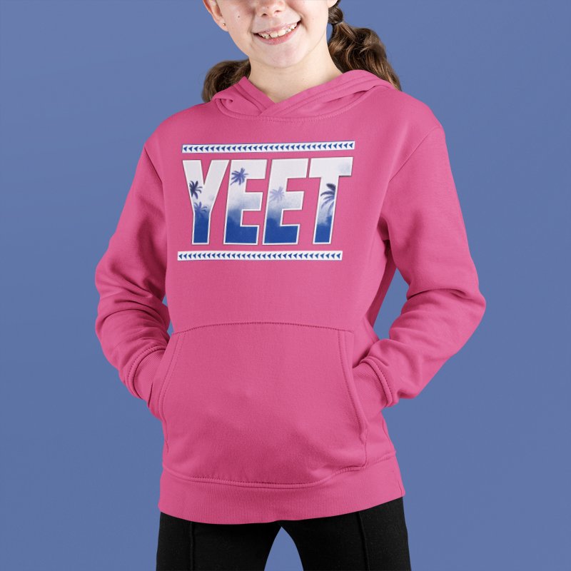 Load image into Gallery viewer, Main Event Jey Uso Yeet Bloodline Pink Kids Youth Pullover Hoody Sweatshirt by EWS | Extreme Wrestling Shirts
