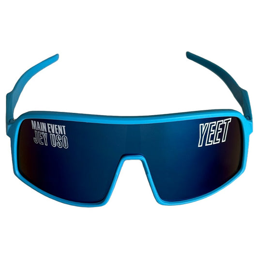 Main Event Jey Uso Yeet Sport Shades Costume Glasses Blue by EWS | Extreme Wrestling Shirts