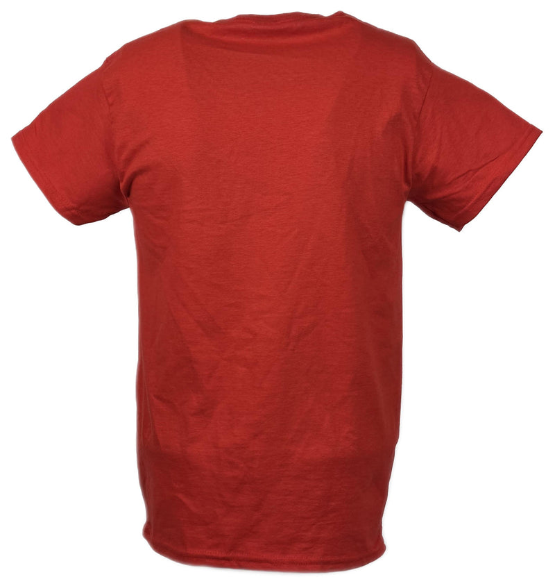 Load image into Gallery viewer, Mean Gene O Mania Okerland Retro Red T-shirt by EWS | Extreme Wrestling Shirts
