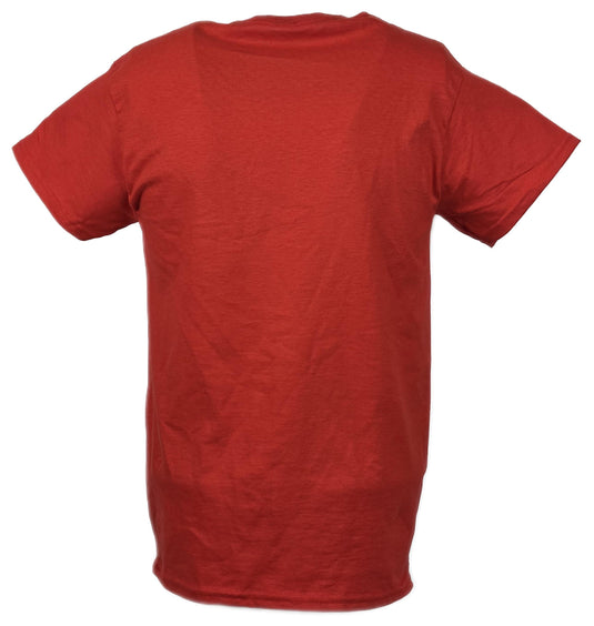 Mean Gene O Mania Okerland Retro Red T-shirt by EWS | Extreme Wrestling Shirts