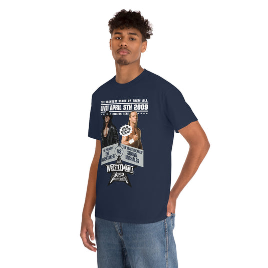 Wrestlemania 25 Shawn Michaels vs The Undertaker Poster T-shirt
