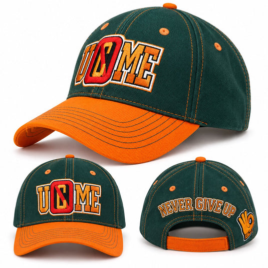 John Cena Green Orange 15x U Cant See Me Baseball Cap Hat