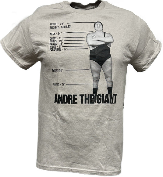 Andre the Giant Mens T-shirt Tale of the Tape