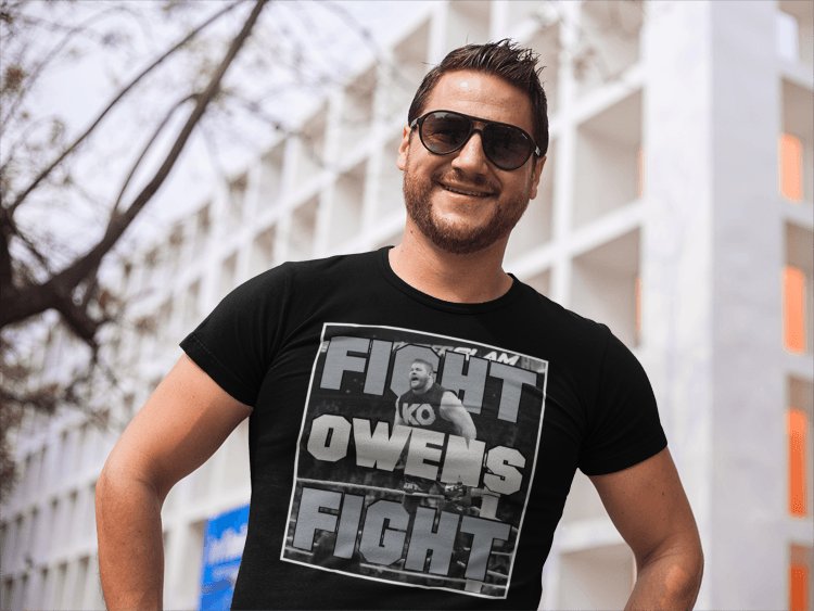 Load image into Gallery viewer, Kevin Owens Fight Owens Fight Mens Black T-shirt
