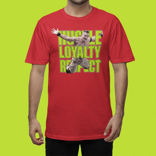John Cena Neon HLR Mens Red T-shirt