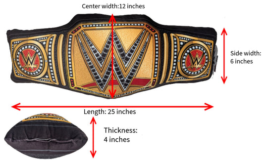 Big League Pillows WWE Undisputed Championship Belt Pillow Officially Licensed