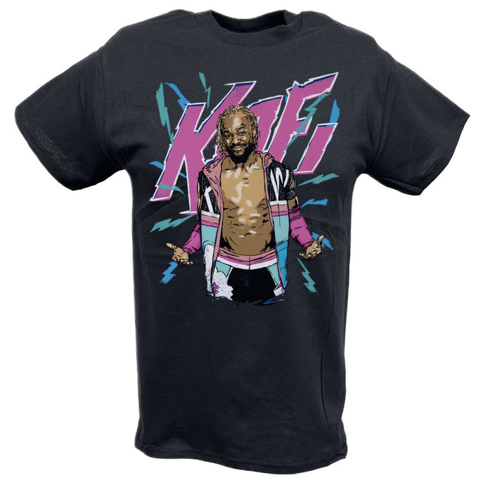 Kofi Kingston Lightning Black T-shirt