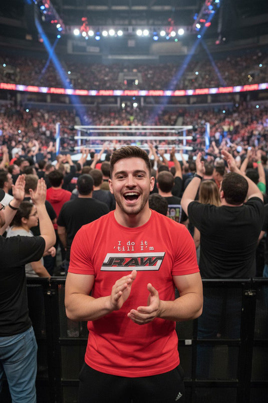 Monday Night Raw Do It WWF Red T-shirt