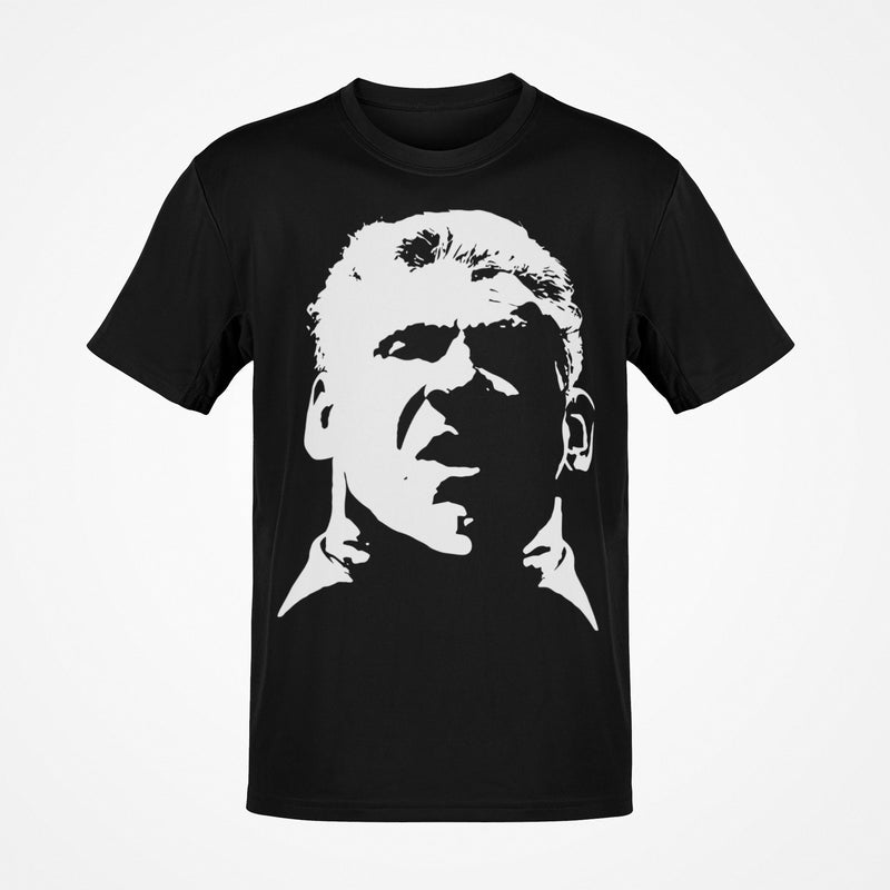 Load image into Gallery viewer, Vince McMahon White Face Profile Mens Black T-shirt
