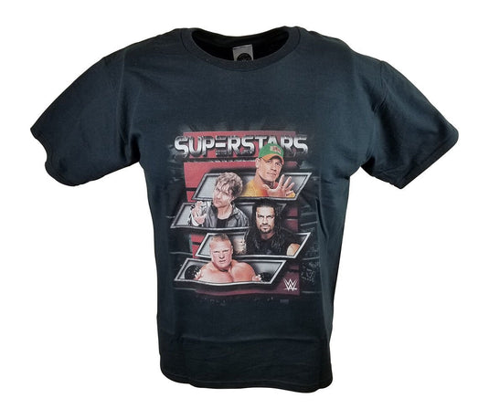 WWE Superstars Cena Ambrose Reigns Lesnar Boys Kids Juvy T-shirt