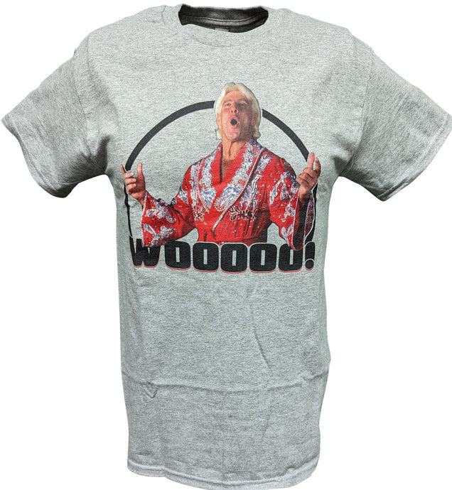 Ric Flair Wooooo Mens Gray T-shirt