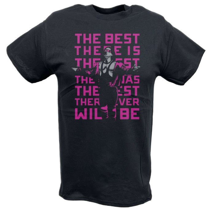 Bret Hart The Best There Is Repeat Logo Black T-shirt