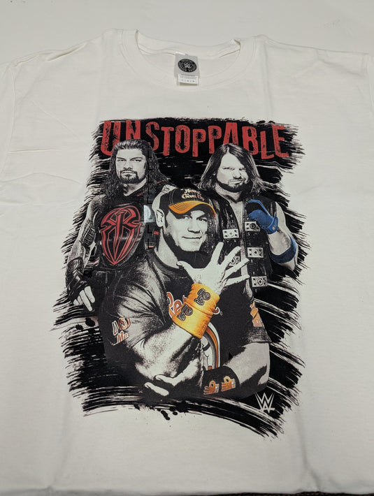 8 Men Size Large WWE T-shirts | Cena Orton Undertaker The Rock Lot 1