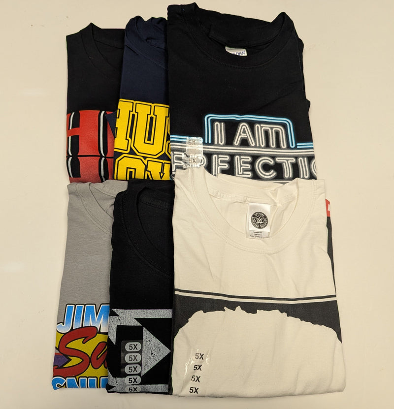 Load image into Gallery viewer, 6 Men Size 5XL WWE T-shirts | Cena Orton Undertaker The Rock Lot 2
