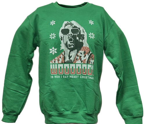 Ric Flair Green Ugly Christmas Mens Sweater Sweatshirt