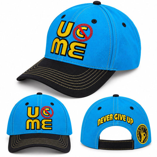 John Cena Blue Throwback U Can't See Me Baseball Cap Hat New