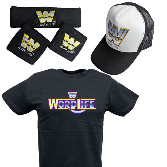John Cena Word Life Boys Kids Youth Costume Hat T-shirt Wristbands