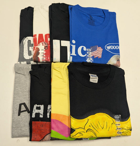 8 Men Size XXL WWE T-shirts | Cena Orton Undertaker The Rock Lot 1