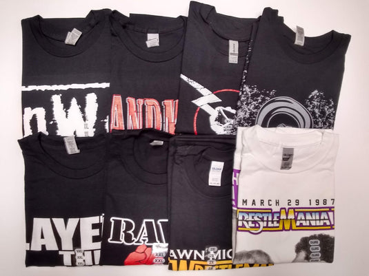 Lot of 8 Men Size XXL WWE T-shirts|Cena Orton Undertaker Rock