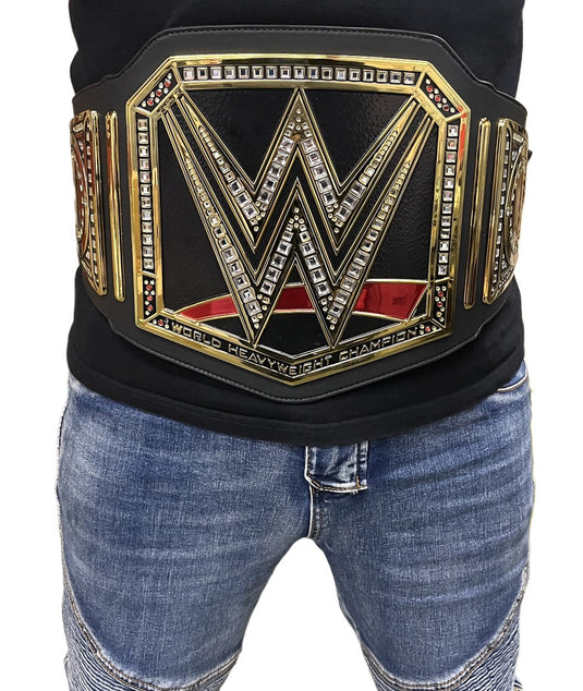 WWE World Heavyweight Championship Replica Title Belt Black Adult Size