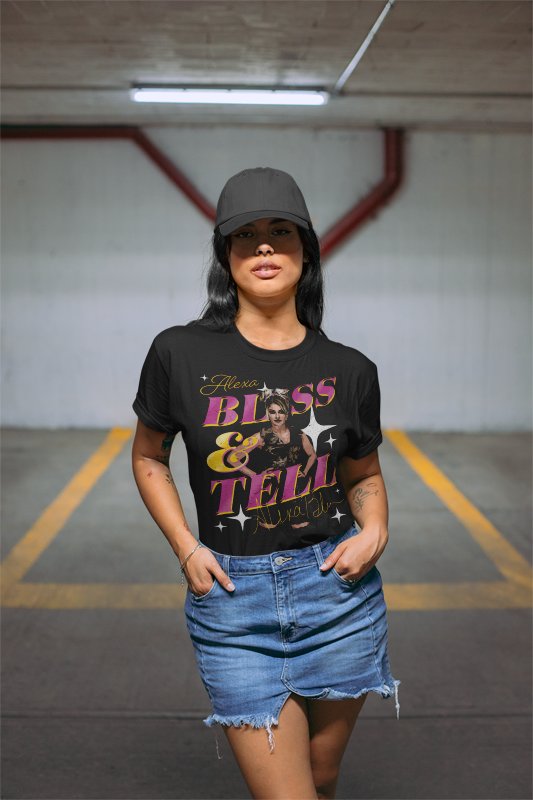 Alexa Bliss and Tell Black T-shirt