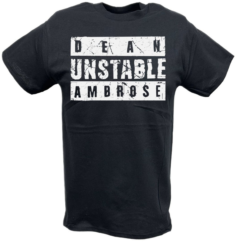 Load image into Gallery viewer, Dean Ambrose Unstable Mens Black T-shirt
