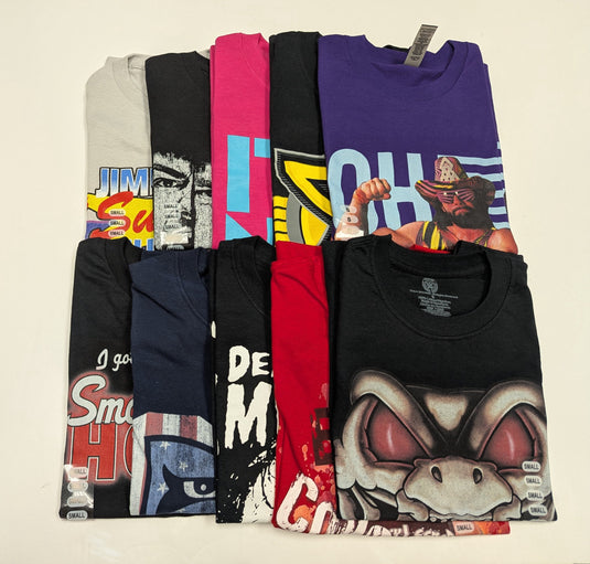 10 Men Size Small WWE T-shirts | Cena Orton Undertaker The Rock Lot 2