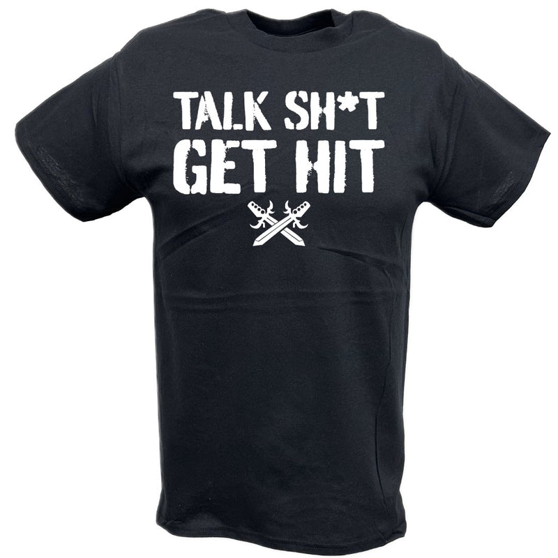 Load image into Gallery viewer, Brock Lesnar Talk Get Hit Black T-Shirt

