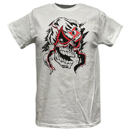 Pentagón Jr Penta Wrestler Luchador Mask Logo White T-shirt