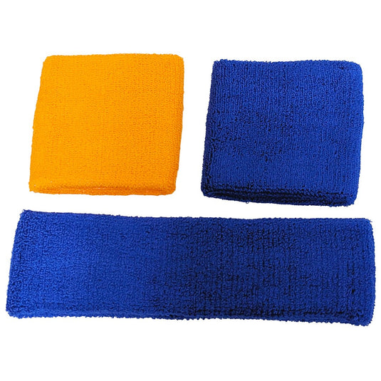 John Cena Blue Orange Never Give Up 20 Years Headband Wristband Set