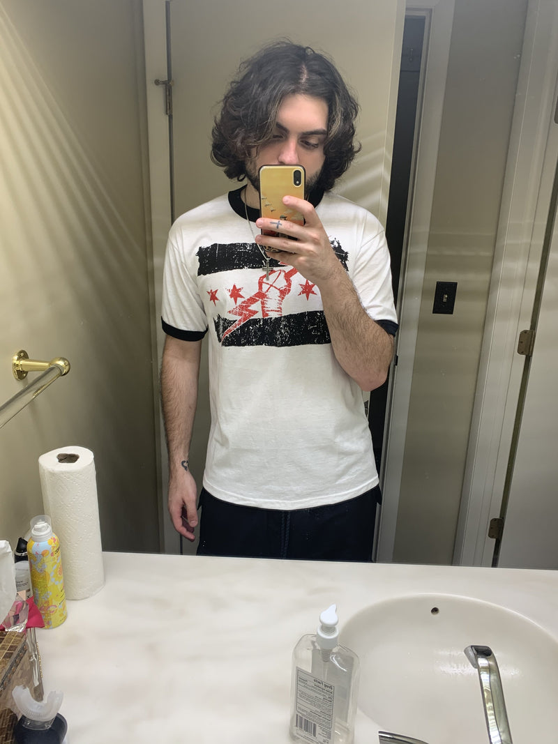 Load image into Gallery viewer, CM Punk Best In The World Mens White Ringer T-shirt
