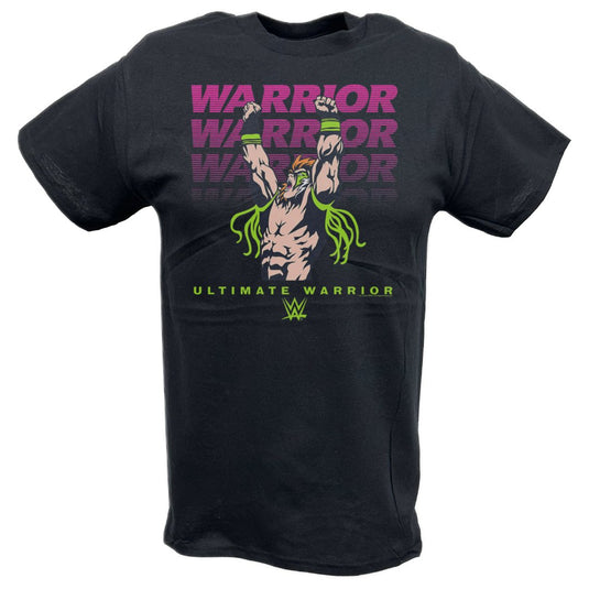 Ultimate Warrior Comic Scream Black T-shirt