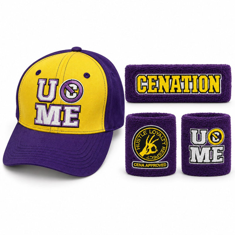 Load image into Gallery viewer, John Cena Kids Purple Costume Hat T-shirt Wristbands Boys
