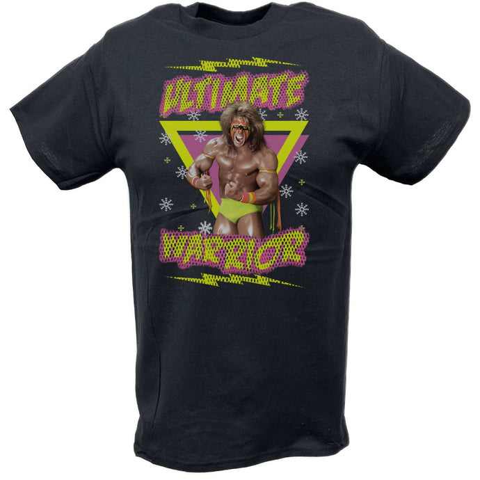 Ultimate Warrior Christmas Mens Black T-shirt
