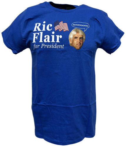 Ric Flair For President Mens Blue T-shirt