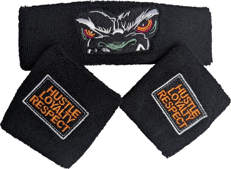 Load image into Gallery viewer, John Cena Big Dog Hustle Loyalty Respect Baseball Hat Headband Wristband Set

