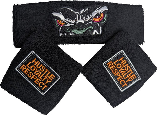 John Cena Big Dog Hustle Loyalty Respect Baseball Hat Headband Wristband Set