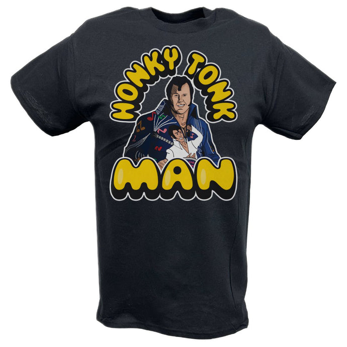 Honky Tonk Man Comic Black T-shirt