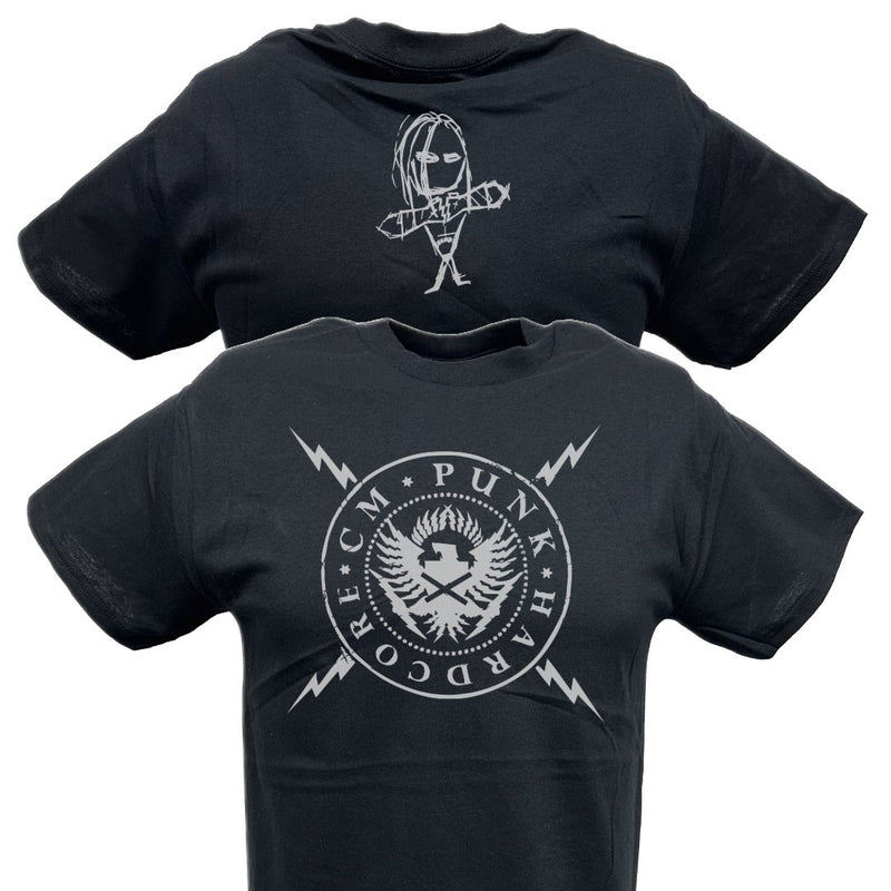 Load image into Gallery viewer, CM PUNK Seal of Hardcore Mens Black T-shirt
